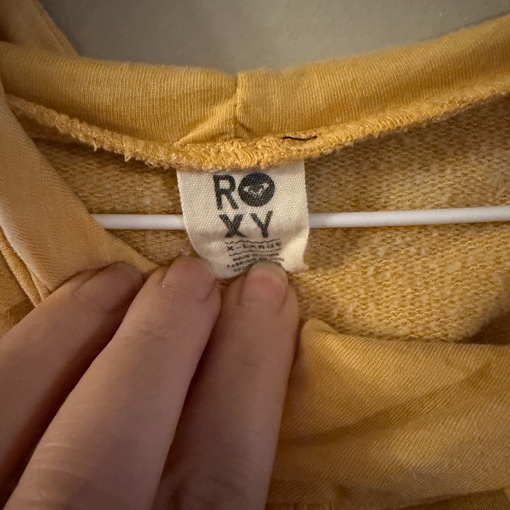 Roxy Mustard Yellow‎ Surf Hoodie - Picture 5 of 5